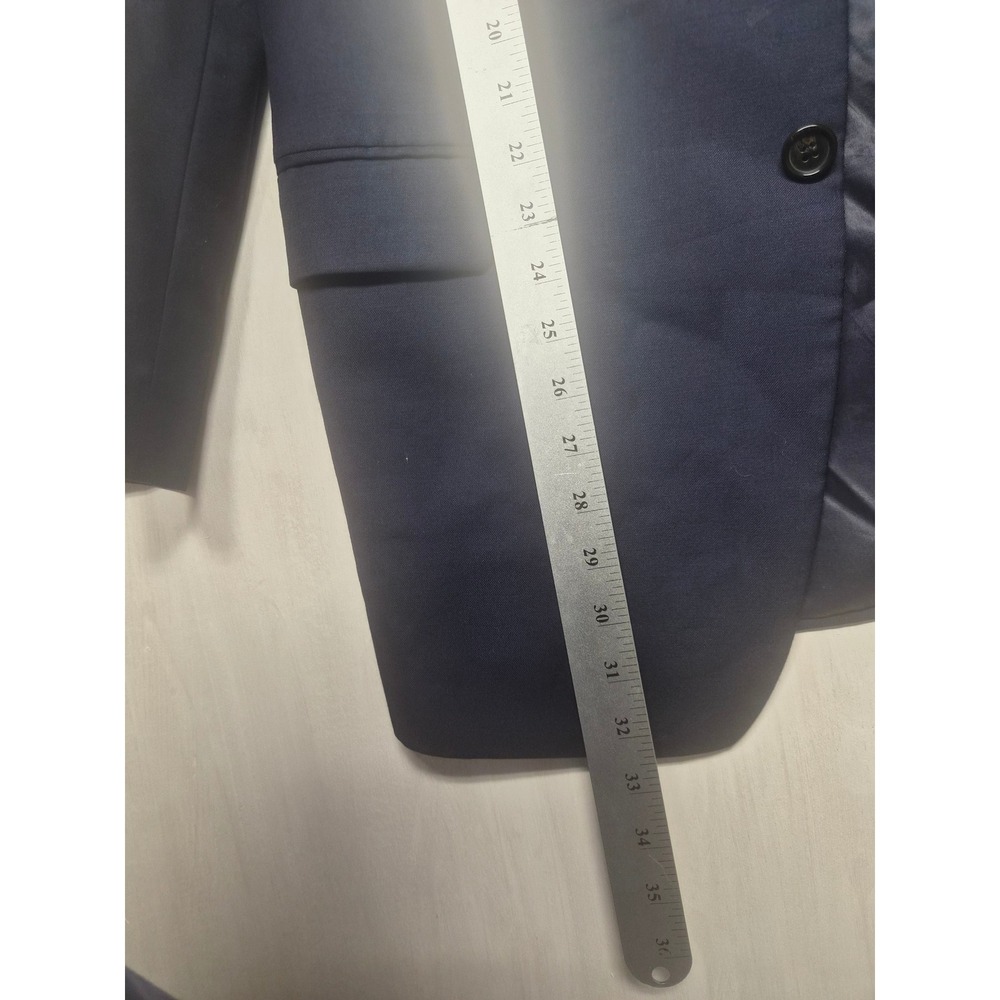 Ralph Lauren Mens Navy Blue 100% Wool 2 Button Blazer Sport Coat 44L Canada - Picture 5 of 13